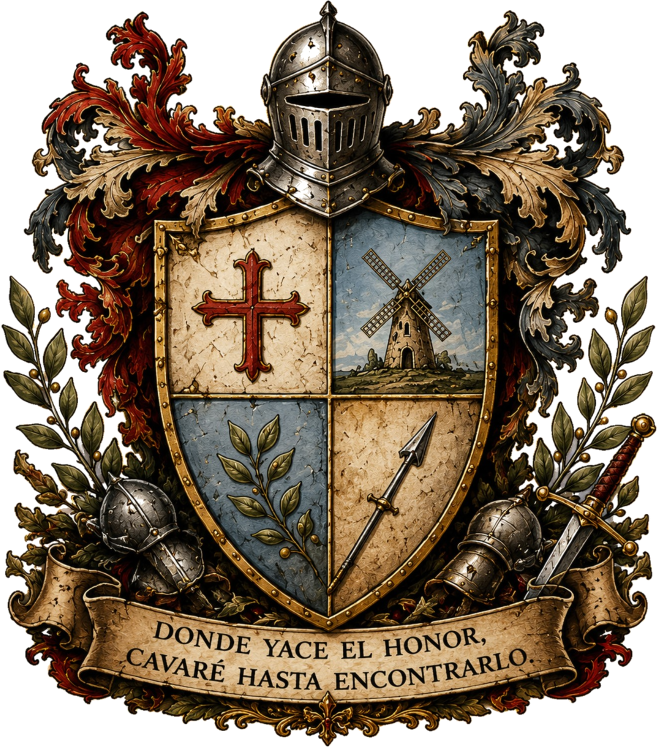 House of Quijano heraldic crest