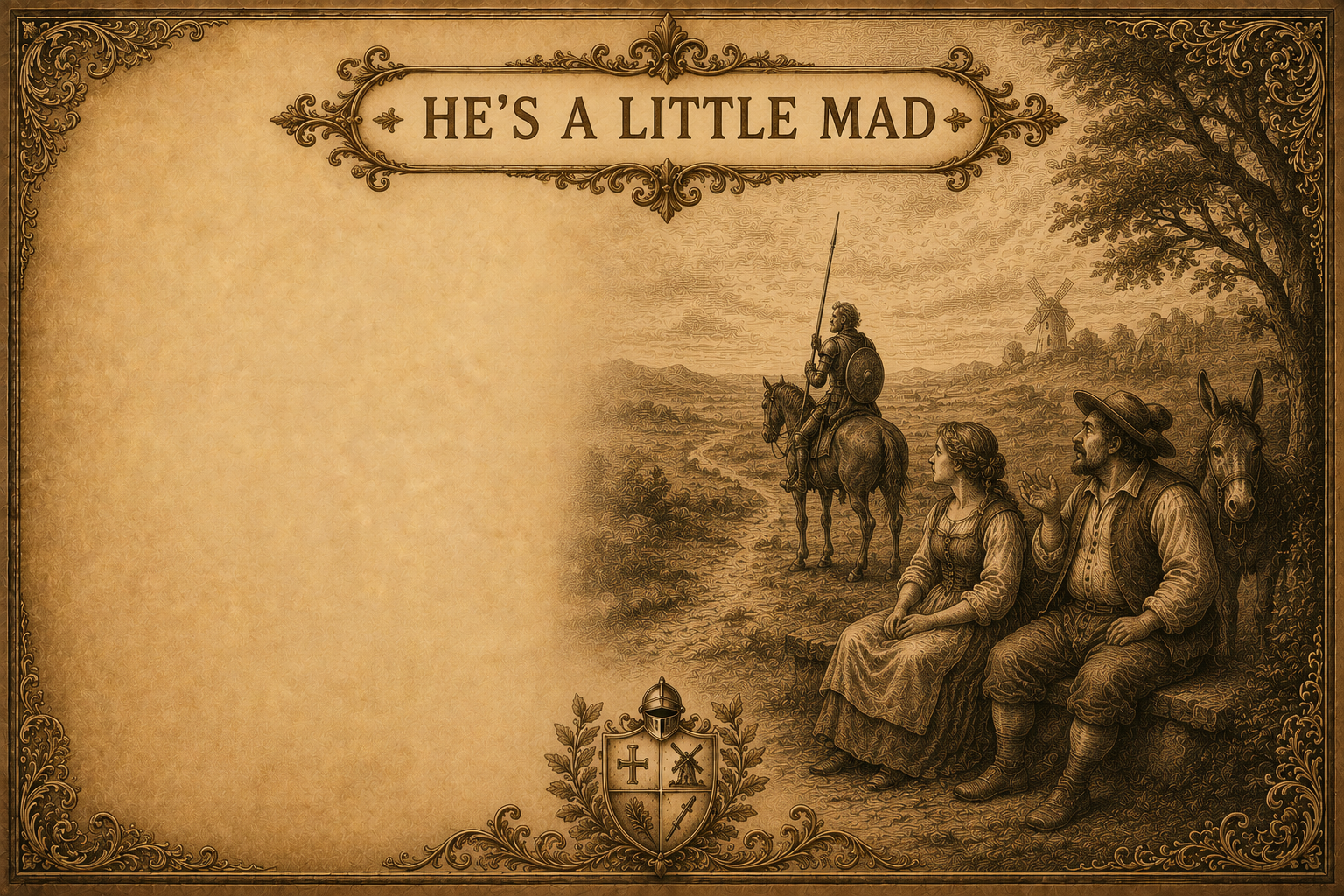 He's a Little Mad illustrated plate